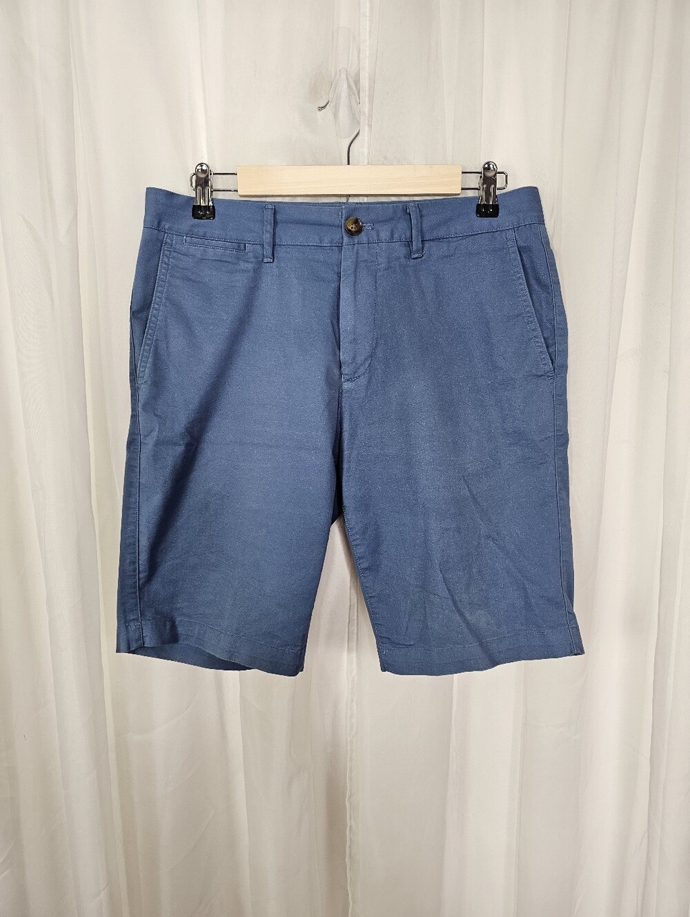 Bonobos Men's Slim 9 Inch Chino Shorts  Blue Preppy Minimalist Old Money Size 30